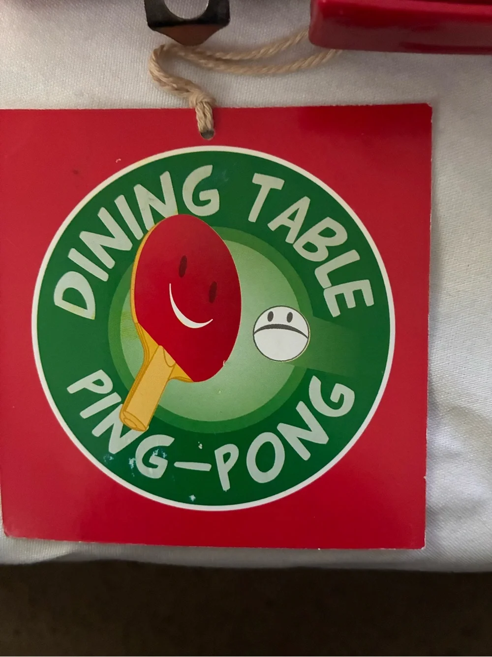 Table Ping-Pong Set - Red Paddle black paddle New in box Dining Table Ping-Pong